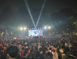 Antusias Masyarakat Hadiri Nobar Semifinal Piala Asia U-23 Pemkot Depok
