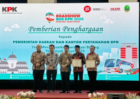 BPN Depok Raih Penghargaan dari KPK atas Sertifikasi Aset BMD 2023