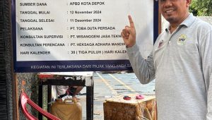 Anggota DPRD Depok HBS Tinjau Langsung Hasil Pembangunan di Taman Anyelir