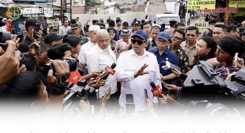 Menteri Nusron Turun Langsung ke Lokasi Penggusuran Klaster di Kabupaten Bekasi