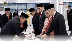 Nusron Wahid Lantik Pejabat Struktural, Upayakan Sistem Karier Terukur di ATR/BPN