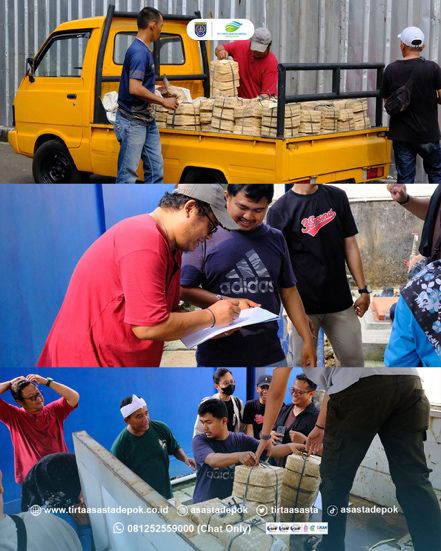 Wujud Kepedulian Sosial, PT Tirta Asasta Depok Berkurban 42 Besek Bambu