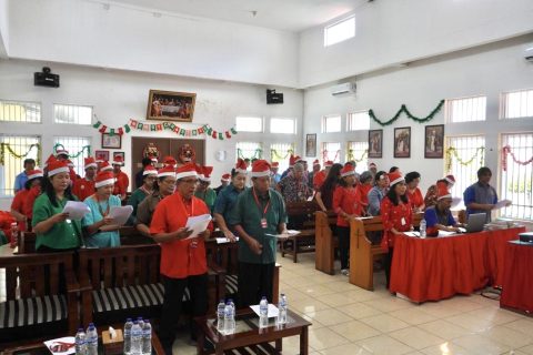 Wujudkan Pembinaan Rohani, Rutan Depok Gelar Pelayanan Kasih Natal 2025