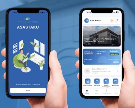 Tingkatkan Layanan Publik, PT Tirta Asasta Depok Dorong Digitalisasi Lewat Aplikasi ASASTAKu